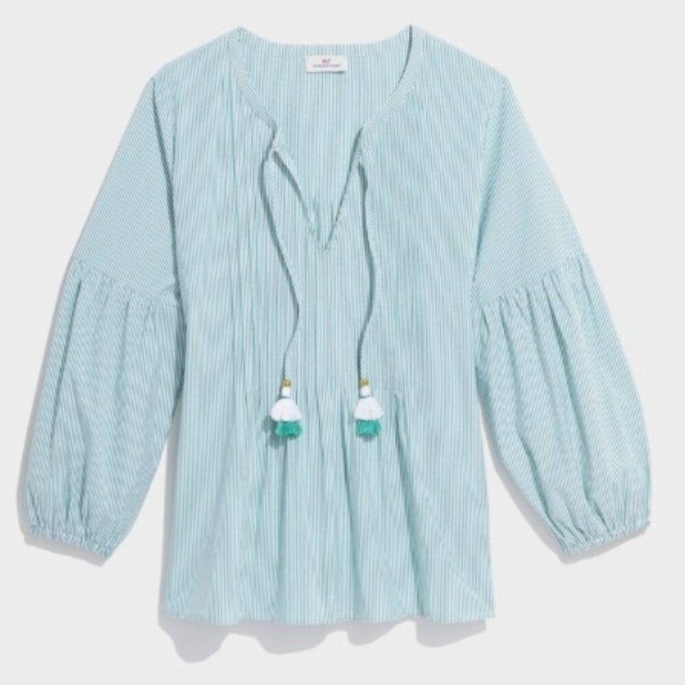 Vineyard Vines Sea Swell Striped Pintuck Top